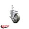 Service Caster 4 Inch Gray Polyurethane Wheel Swivel 7/8 Inch Square Stem Caster with Brake SCC-SQ20S414-PPUB-GRY-TLB-78 - alternate 1